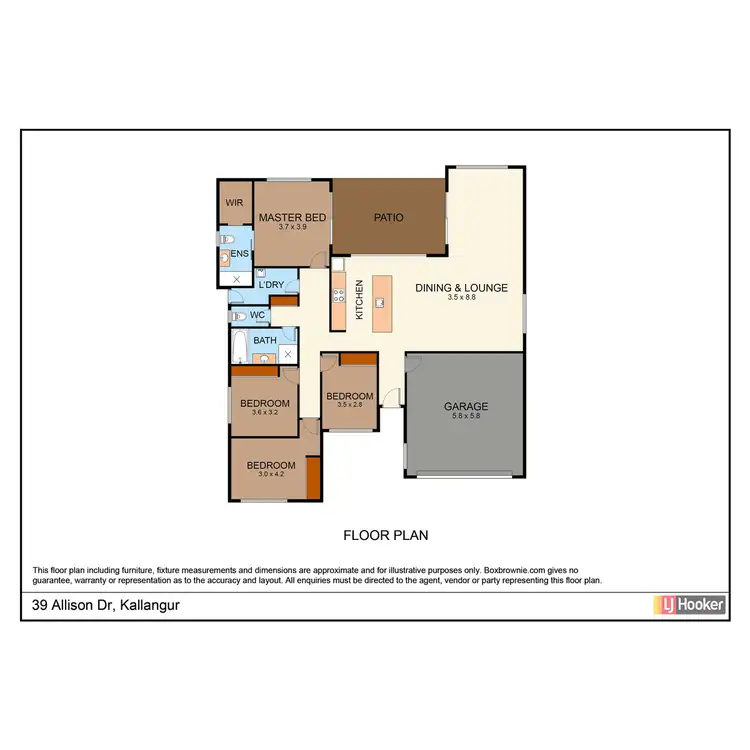 Floorplan of Homely house listing, 39 Allison Drive, Kallangur QLD 4503