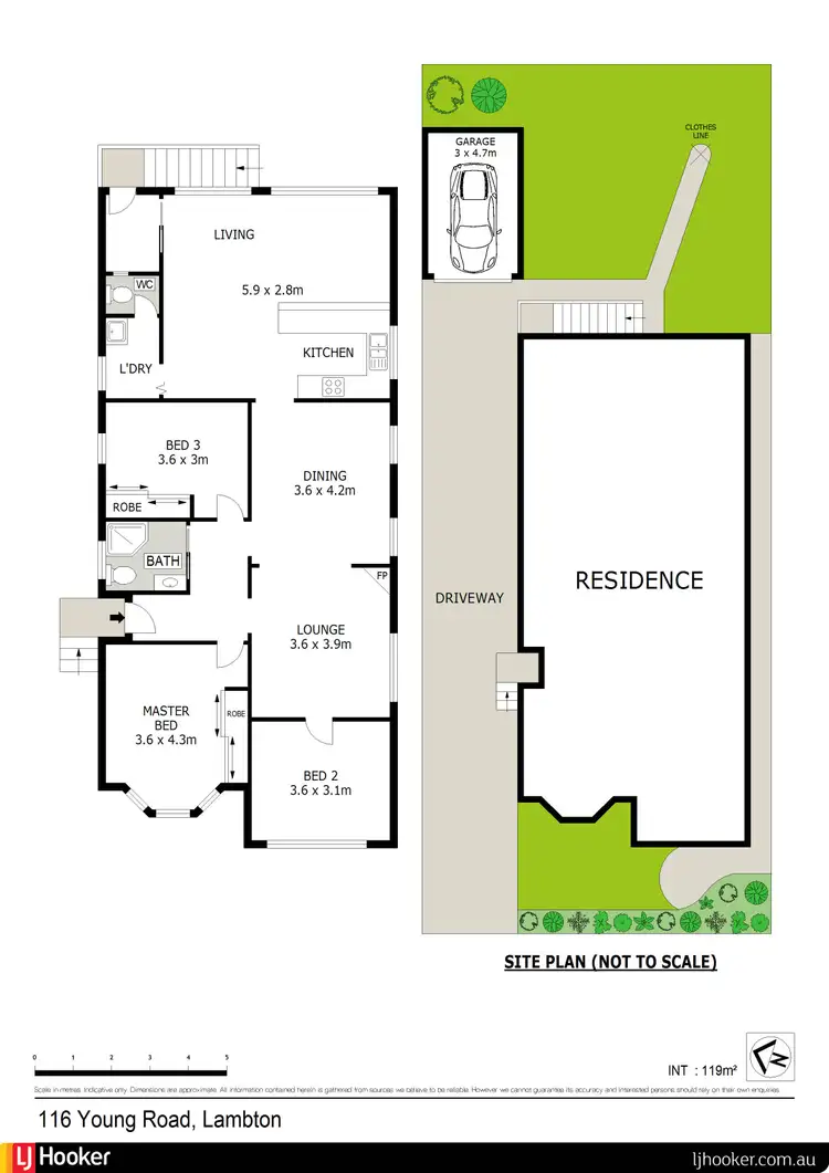 Floorplan of Homely house listing, 116 Young Road, Lambton NSW 2299