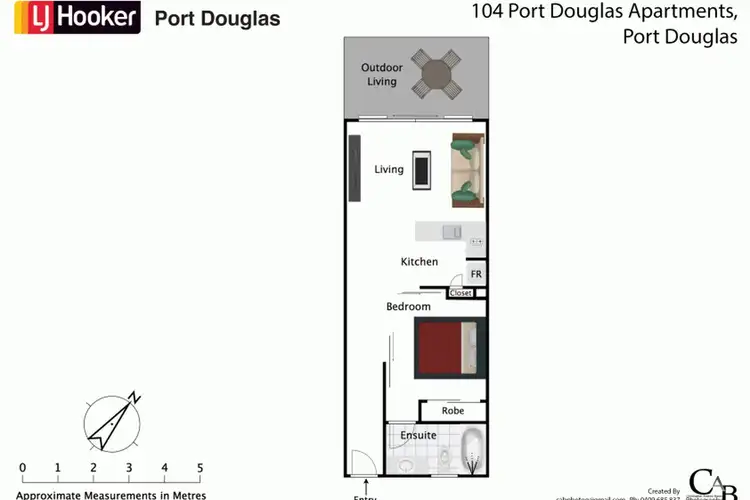 Floorplan of Homely unit listing, Unit 104/63 Macrossan St, Port Douglas QLD 4877