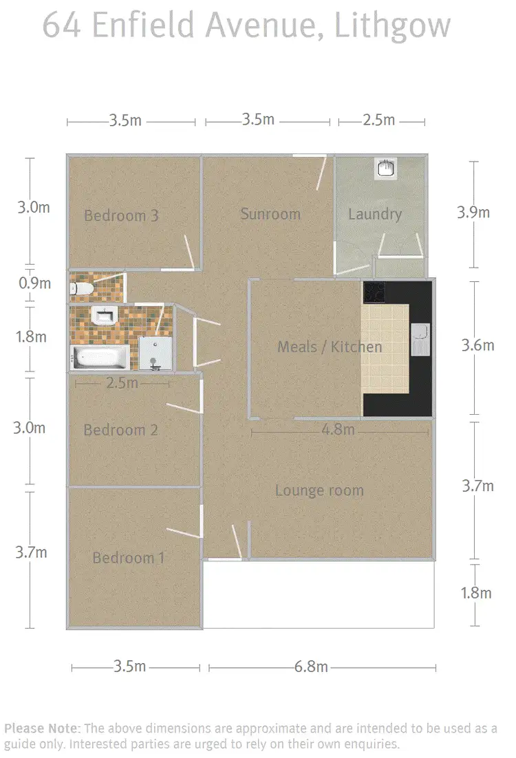 Floorplan of Homely house listing, 64 Enfield Avenue, Lithgow NSW 2790