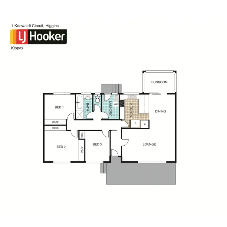 Floorplan of Homely house listing, 1 Kriewaldt Circuit, Higgins ACT 2615
