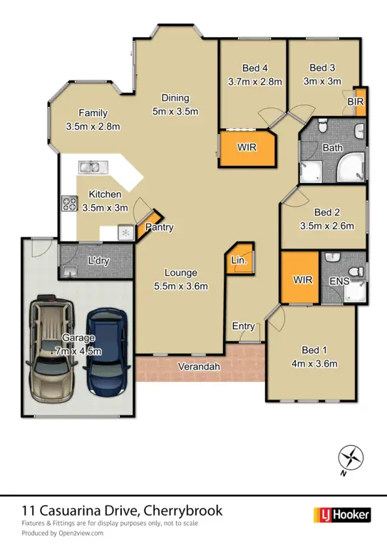 Floorplan of Homely house listing, 11 Casuarina Drive, Cherrybrook NSW 2126