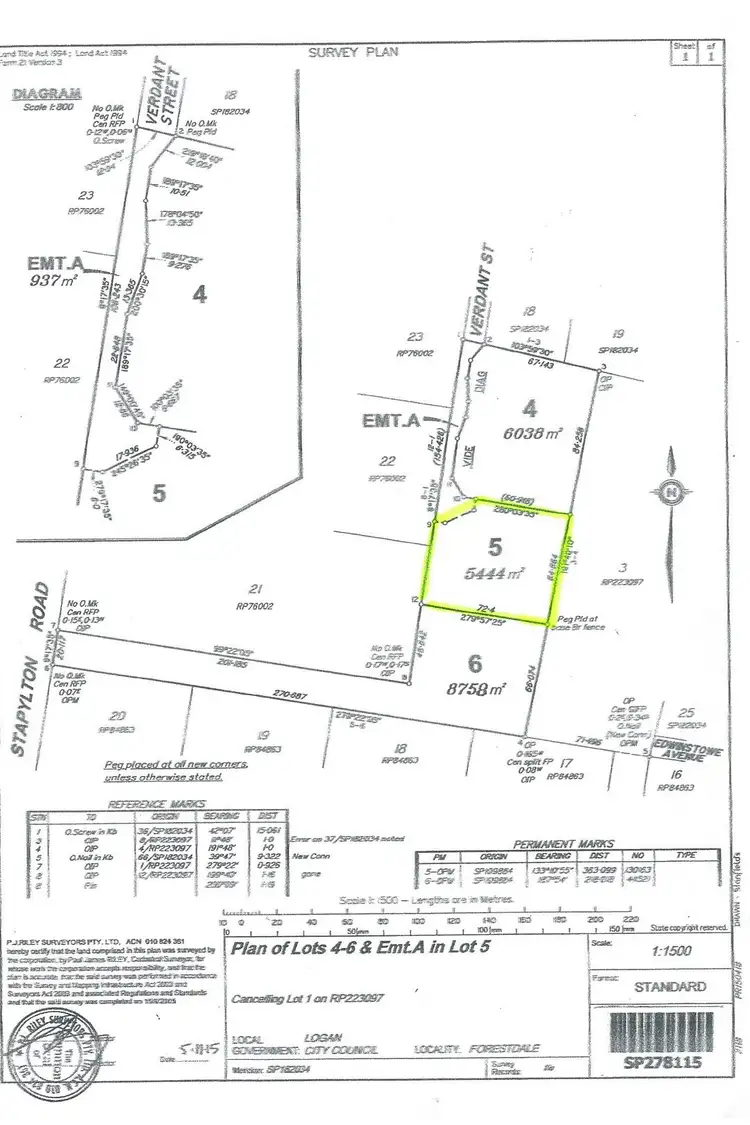 Floorplan of Homely land listing, 24-30 Verdant Street, Forestdale QLD 4118