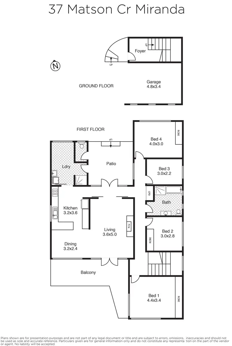 Floorplan of Homely house listing, 37 Matson Crescent, Miranda NSW 2228