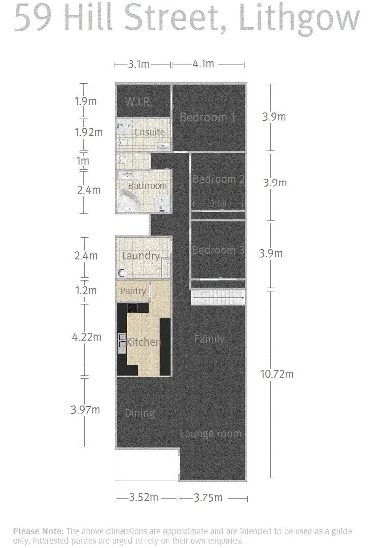Floorplan of Homely house listing, 59 Hill Street, Lithgow NSW 2790
