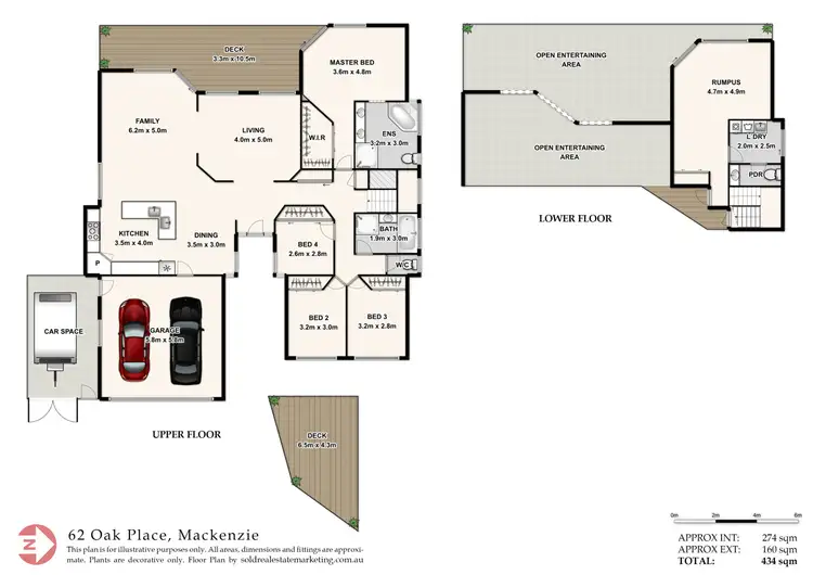 Floorplan of Homely house listing, 62 Oak Place, Mackenzie QLD 4156