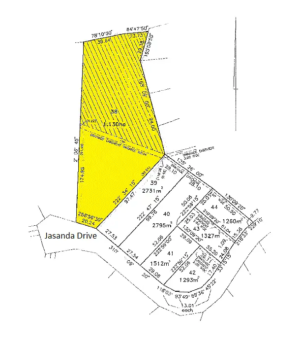 Floorplan of Homely land listing, 44 Jasanda Drive, Montrose TAS 7010