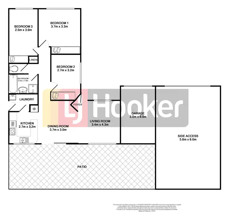 Floorplan of Homely house listing, 18 Eden Place, Tuncurry NSW 2428