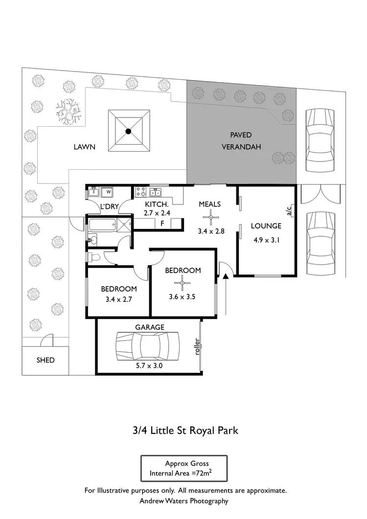 Floorplan of Homely unit listing, 3/4 Little Street, Royal Park SA 5014