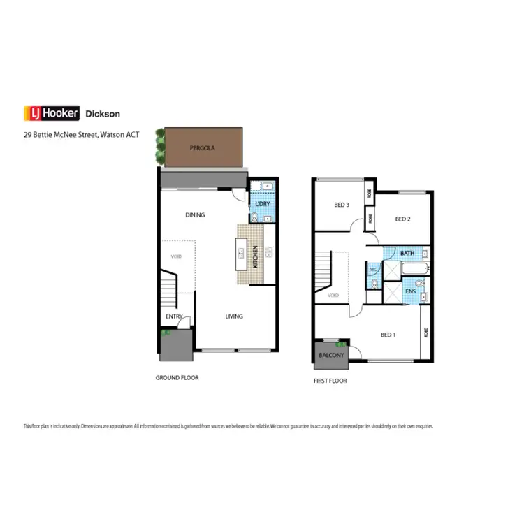 Floorplan of Homely townhouse listing, 29 Bettie McNee Street, Watson ACT 2602