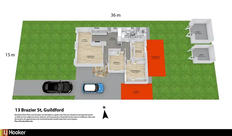 Floorplan of Homely house listing, 13 Brazier Street, Guildford NSW 2161