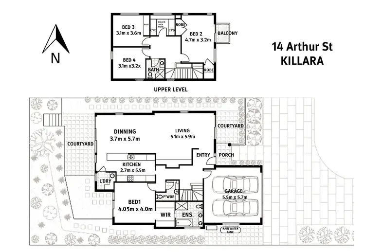 Floorplan of Homely house listing, 14 Arthur Street, Killara NSW 2071