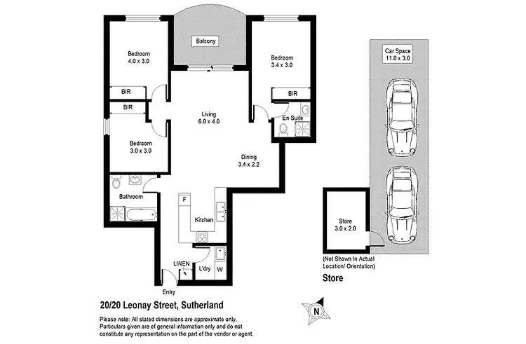 Floorplan of Homely unit listing, 20/20 Leonay Street, Sutherland NSW 2232