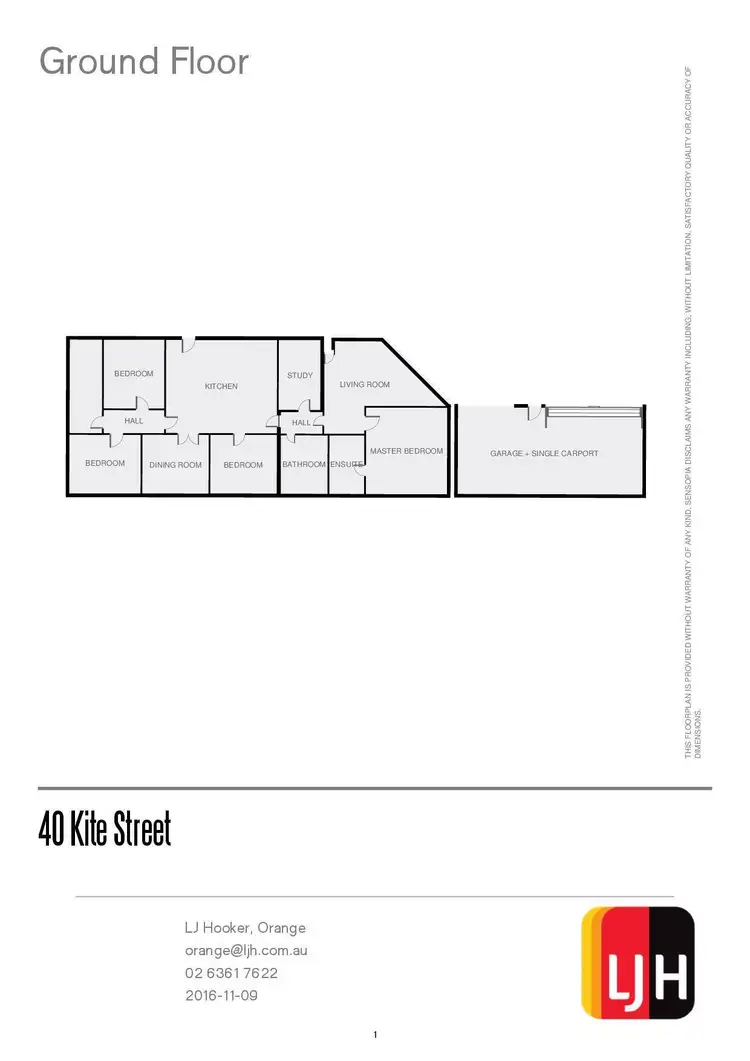 Floorplan of Homely house listing, 40 Kite Street, Orange NSW 2800