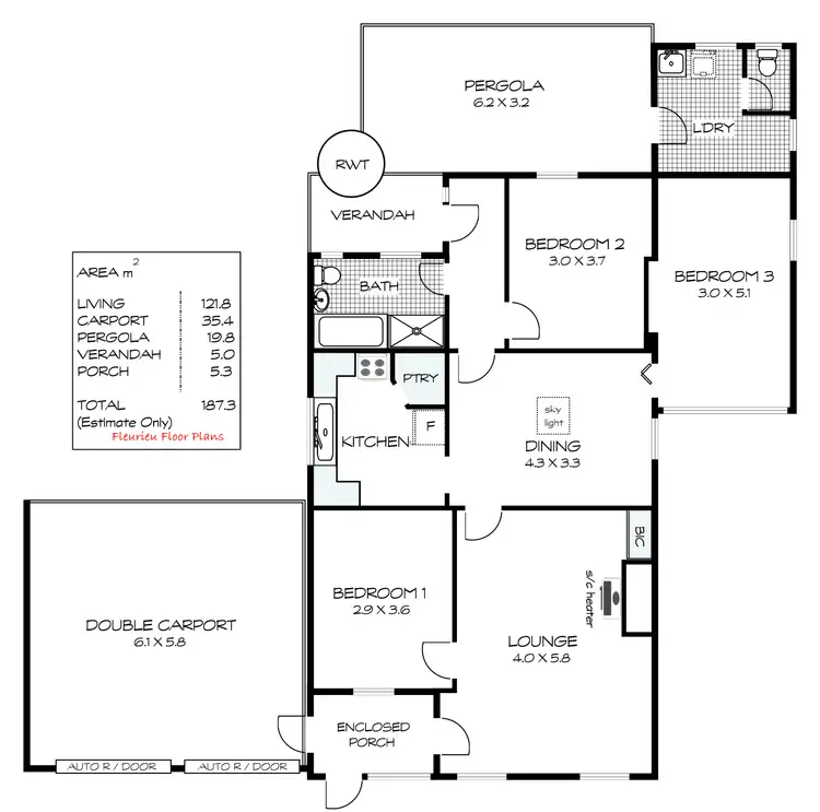 Floorplan of Homely house listing, 32 George Main Road, Victor Harbor SA 5211