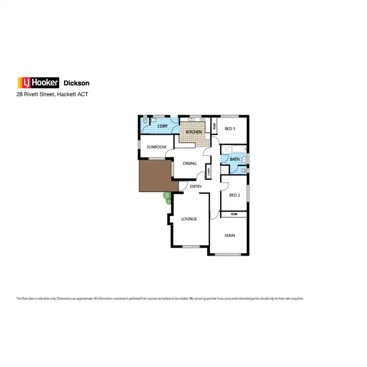 Floorplan of Homely house listing, 28 Rivett Street, Hackett ACT 2602