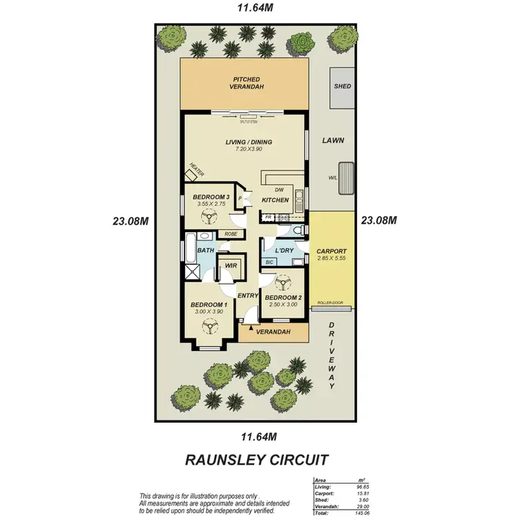 Floorplan of Homely house listing, 32 Raunsley Circuit, Greenwith SA 5125