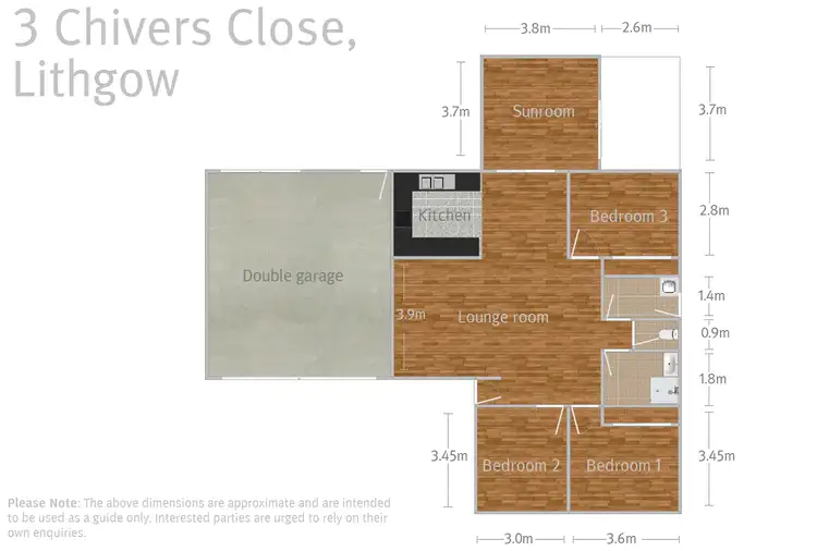 Floorplan of Homely house listing, 3 Chivers Close, Lithgow NSW 2790