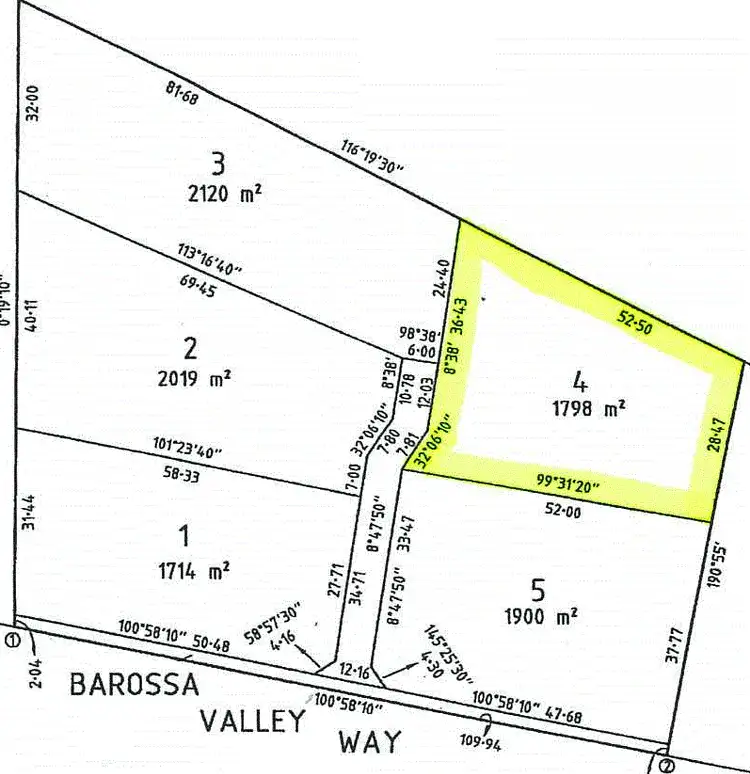 Floorplan of Homely land listing, 4/203(D) Barossa Valley Way, Gawler East SA 5118