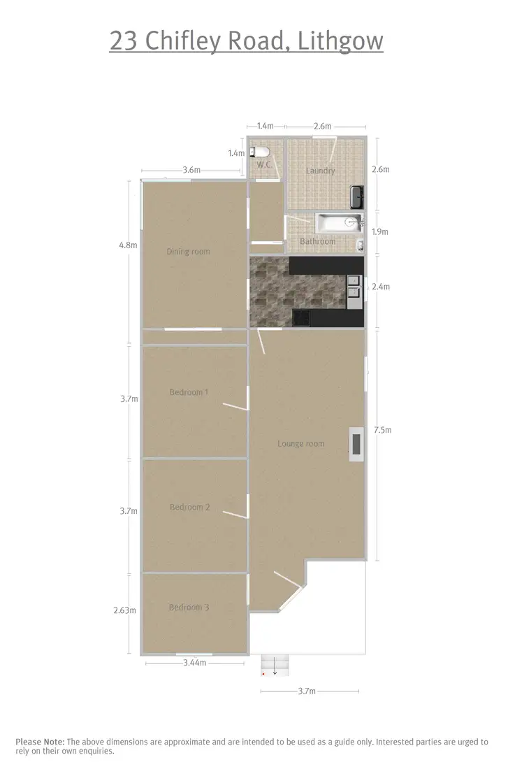 Floorplan of Homely house listing, 23 Chifley Road, Lithgow NSW 2790