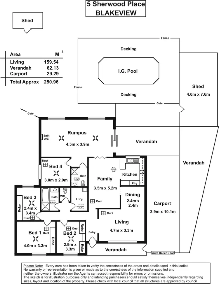 Floorplan of Homely house listing, 5 Sherwood Place, Blakeview SA 5114