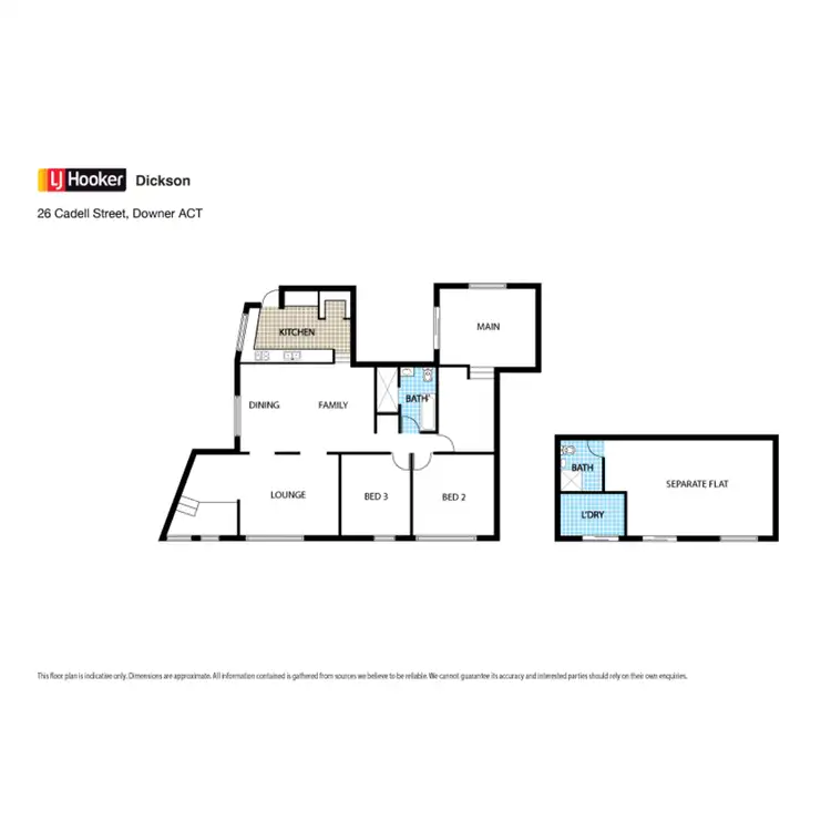 Floorplan of Homely house listing, 26 Cadell Street, Downer ACT 2602