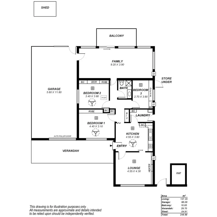 Floorplan of Homely house listing, 429 Nelson Road, Para Hills SA 5096
