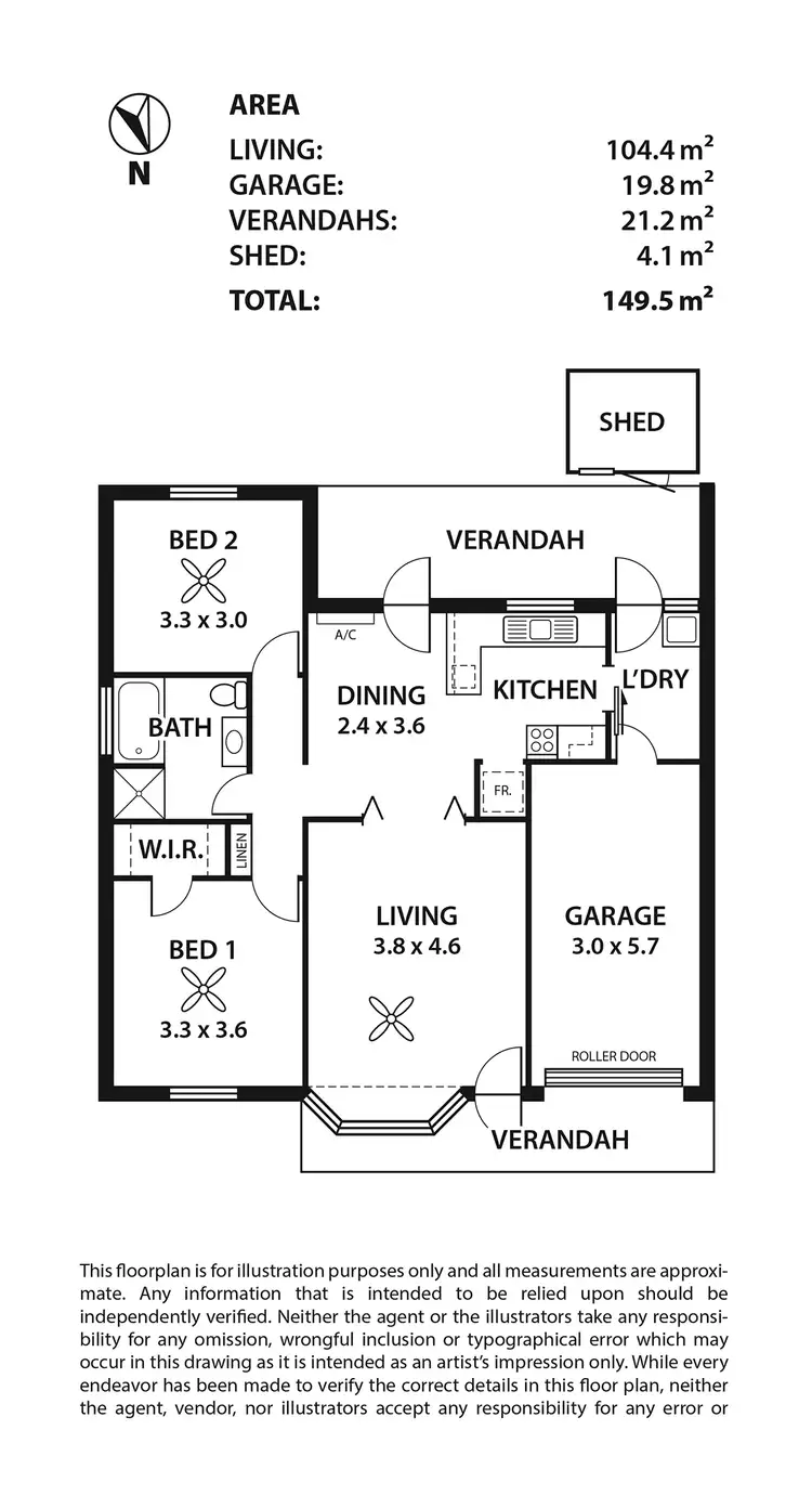 Floorplan of Homely apartment listing, 1 170-180 Hart Street, Ethelton SA 5015