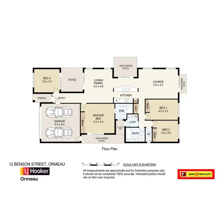 Floorplan of Homely house listing, 12 Benson Street, Ormeau QLD 4208