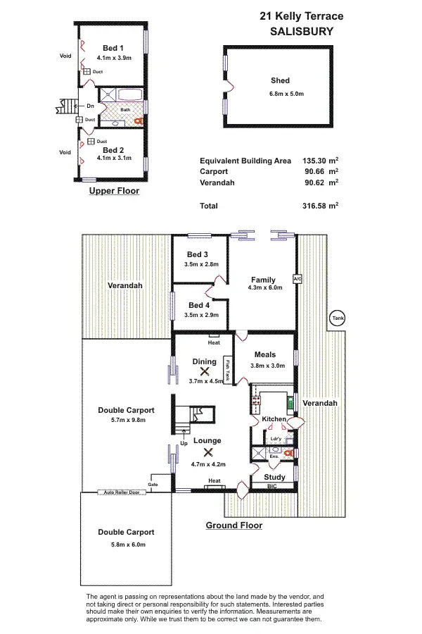 Floorplan of Homely house listing, 21 Kelly Terrace, Salisbury SA 5108