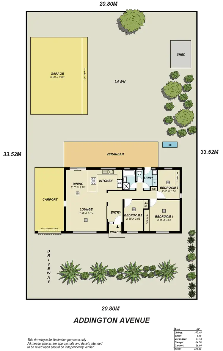 Floorplan of Homely house listing, 10 Addington Avenue, Surrey Downs SA 5126