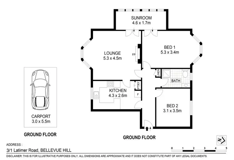 Floorplan of Homely apartment listing, 3/1 Latimer Road, Bellevue Hill NSW 2023