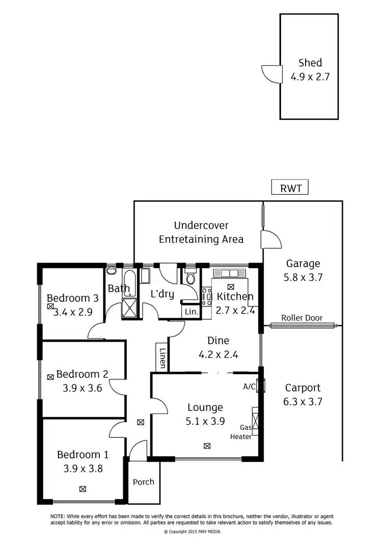 Floorplan of Homely house listing, 4 Olveston Avenue, Beverley SA 5009