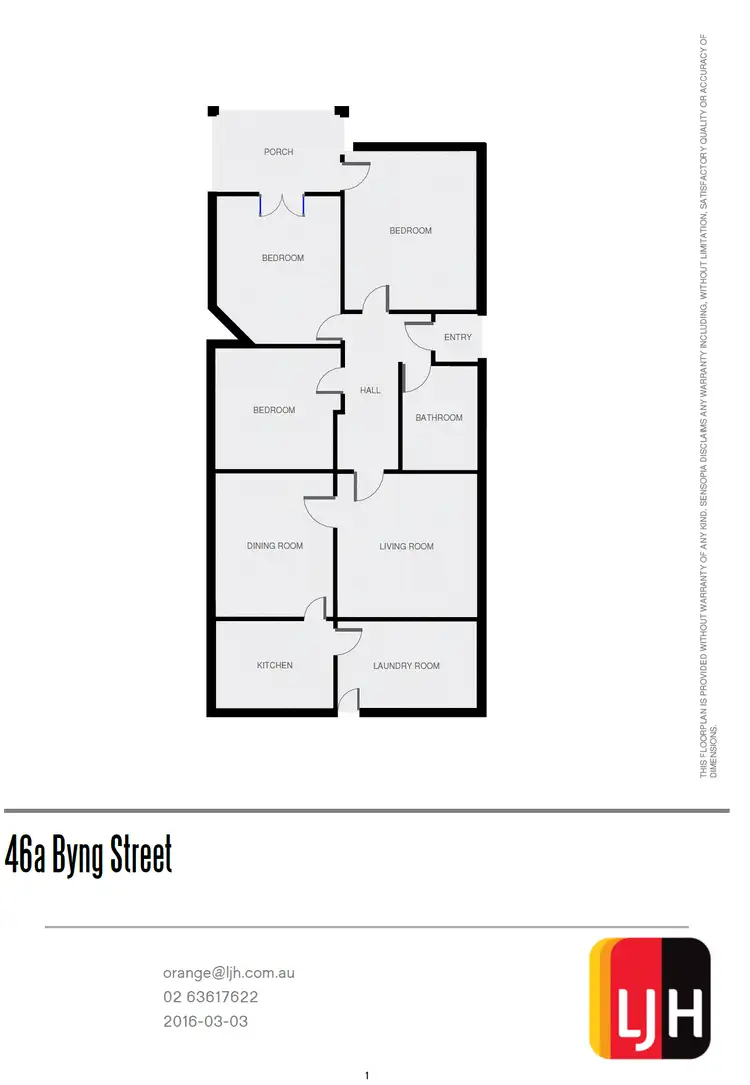 Floorplan of Homely house listing, 46A Byng Street, Orange NSW 2800