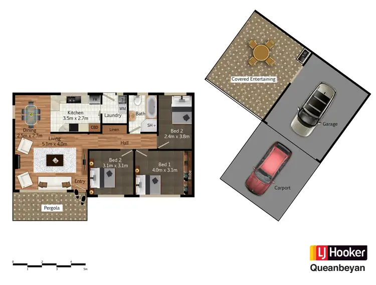 Floorplan of Homely house listing, 1 Glenn Place, Queanbeyan NSW 2620