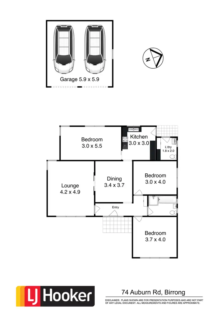 Floorplan of Homely house listing, 74 Auburn Rd, Birrong NSW 2143