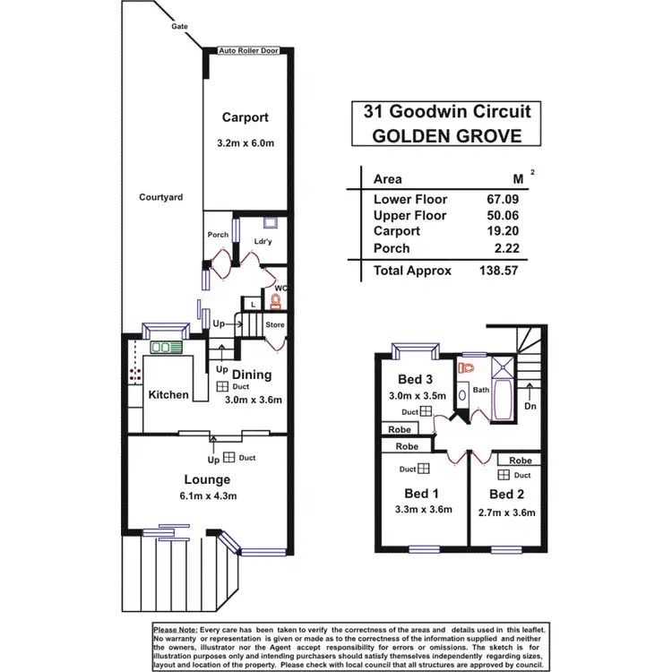 Floorplan of Homely villa listing, 31 Goodwin Circuit, Golden Grove SA 5125