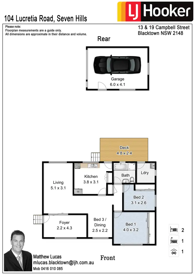 Floorplan of Homely house listing, 104 Lucretia Road, Seven Hills NSW 2147