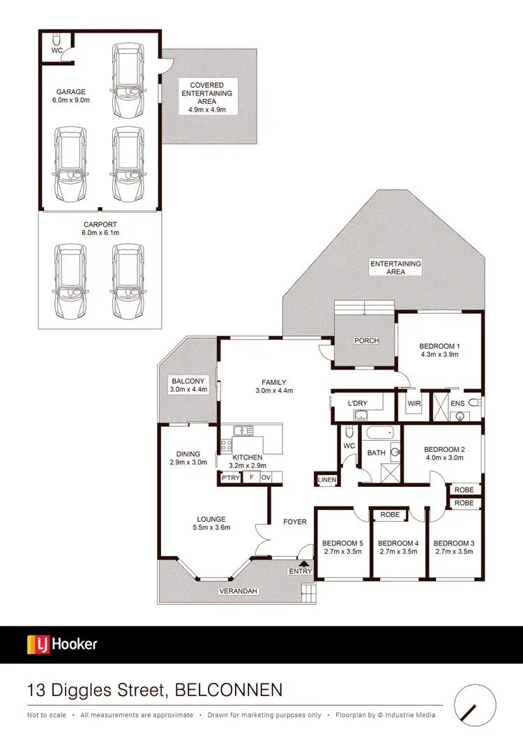 Floorplan of Homely house listing, 13 Diggles St, Page ACT 2614