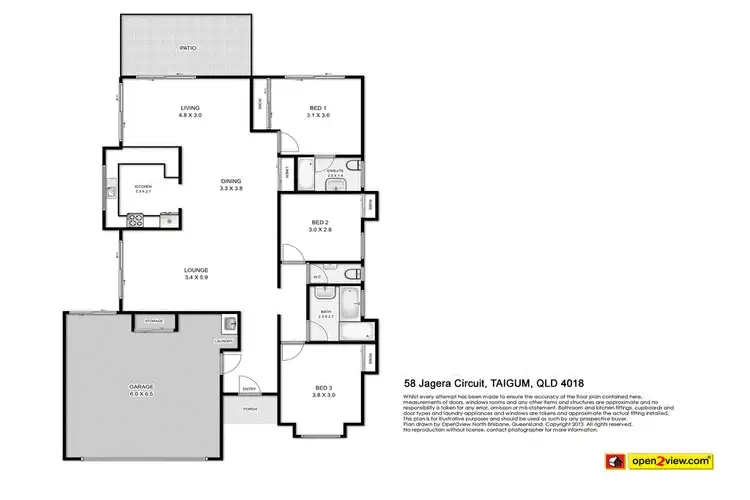Floorplan of Homely house listing, 58 Jagera Circuit, Taigum QLD 4018