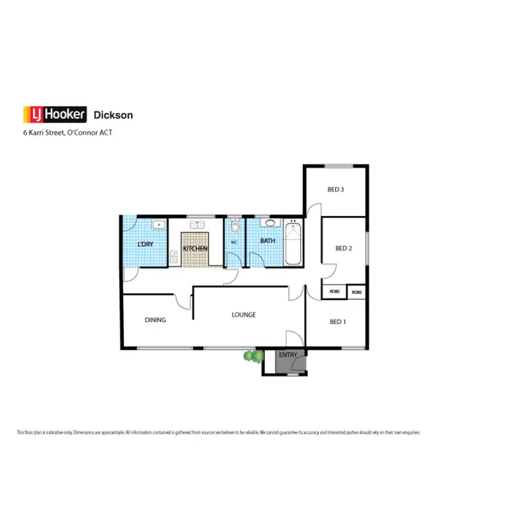 Floorplan of Homely house listing, 6 Karri Street, O'connor ACT 2602