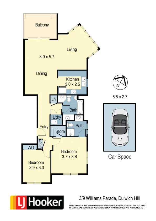 Floorplan of Homely apartment listing, 3/9 Williams Parade, Dulwich Hill NSW 2203