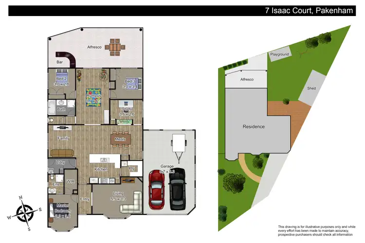 Floorplan of Homely house listing, 7 Isaac Court, Pakenham VIC 3810