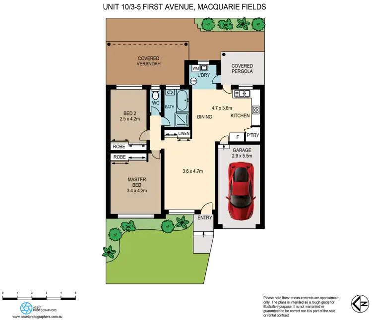 Floorplan of Homely villa listing, 10/3-5 First Avenue, Macquarie Fields NSW 2564
