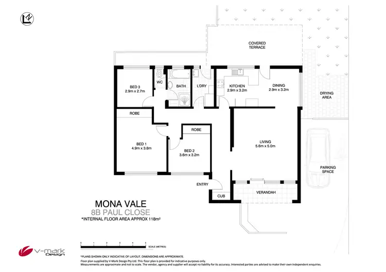 Floorplan of Homely semi-detached listing, 8b Paul Close, Mona Vale NSW 2103