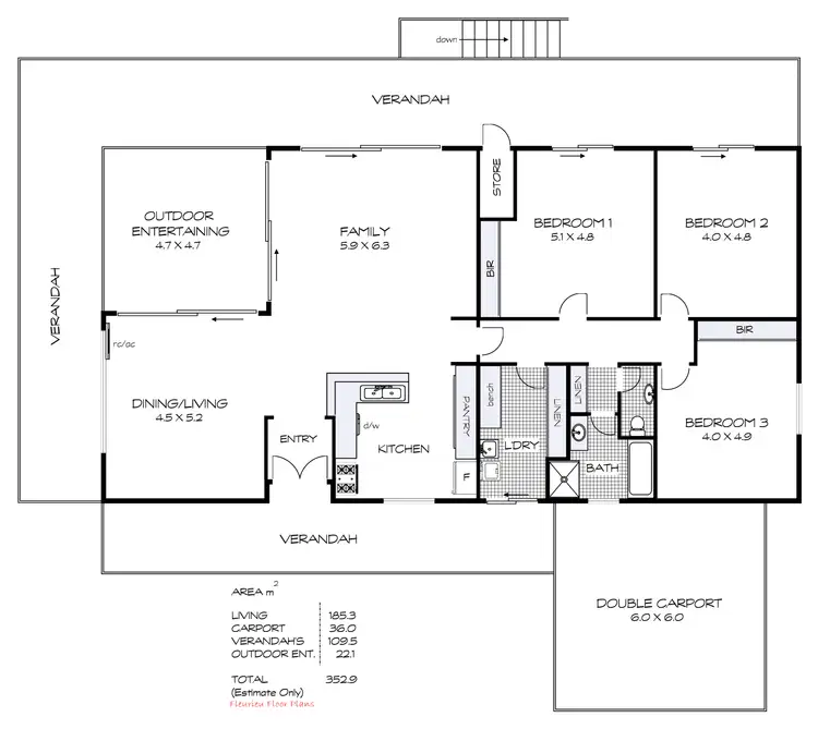 Floorplan of Homely house listing, 106 Ferrier Drive, Waitpinga SA 5211