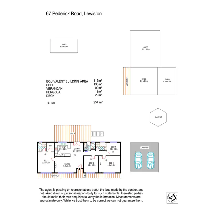Floorplan of Homely house listing, 67 Pederick Road, Lewiston SA 5501