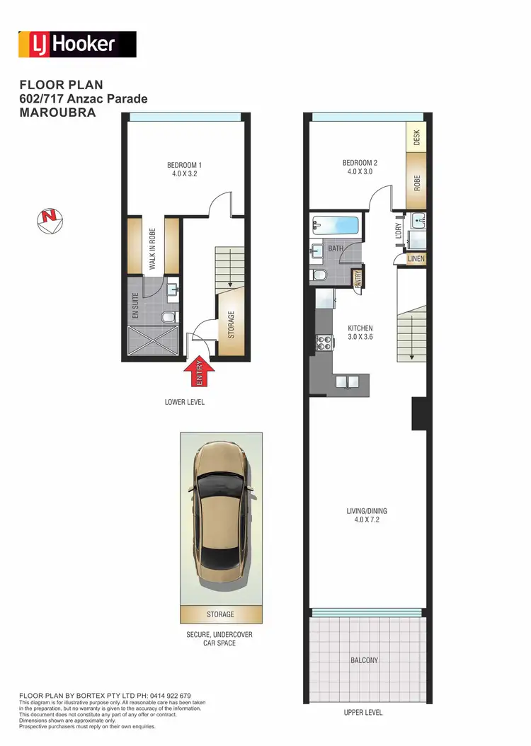 Floorplan of Homely apartment listing, 602/717 Anzac Parade, Maroubra NSW 2035