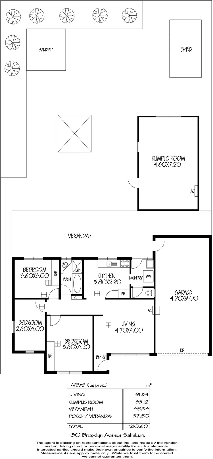 Floorplan of Homely house listing, 30 Brooklyn Avenue, Salisbury SA 5108