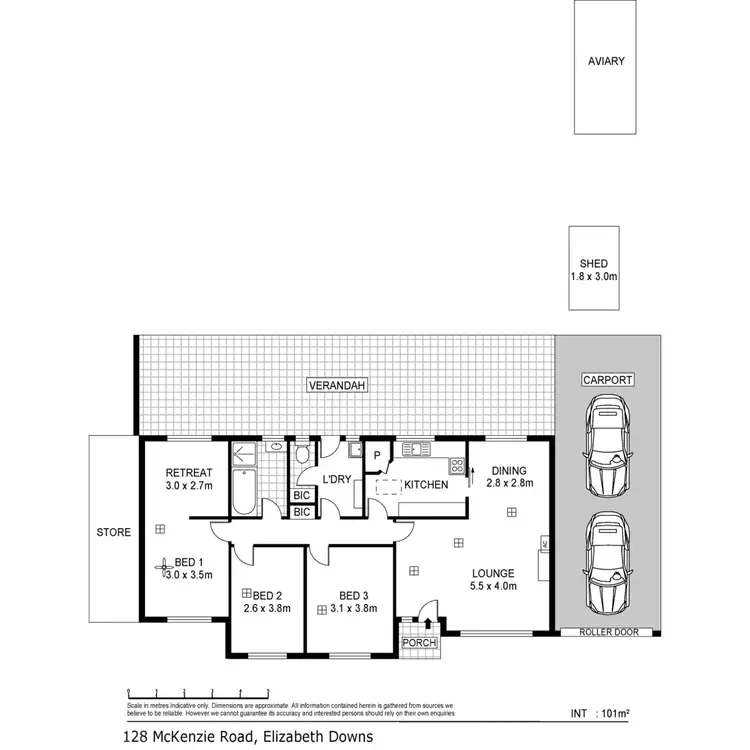 Floorplan of Homely house listing, 128 McKenzie Road, Elizabeth Downs SA 5113